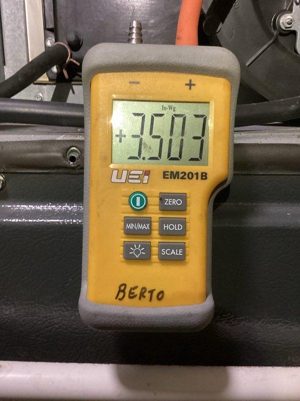 Replaced the faulty gas valve on the furnace, which was intermittently failing to operate unless tapped. After installation, verified gas supply and manifold pressure with a digital manometer, confirming a proper reading within specification. Inspected the surrounding gas train, inducer assembly, and pressure switch wiring, and confirmed normal operation.