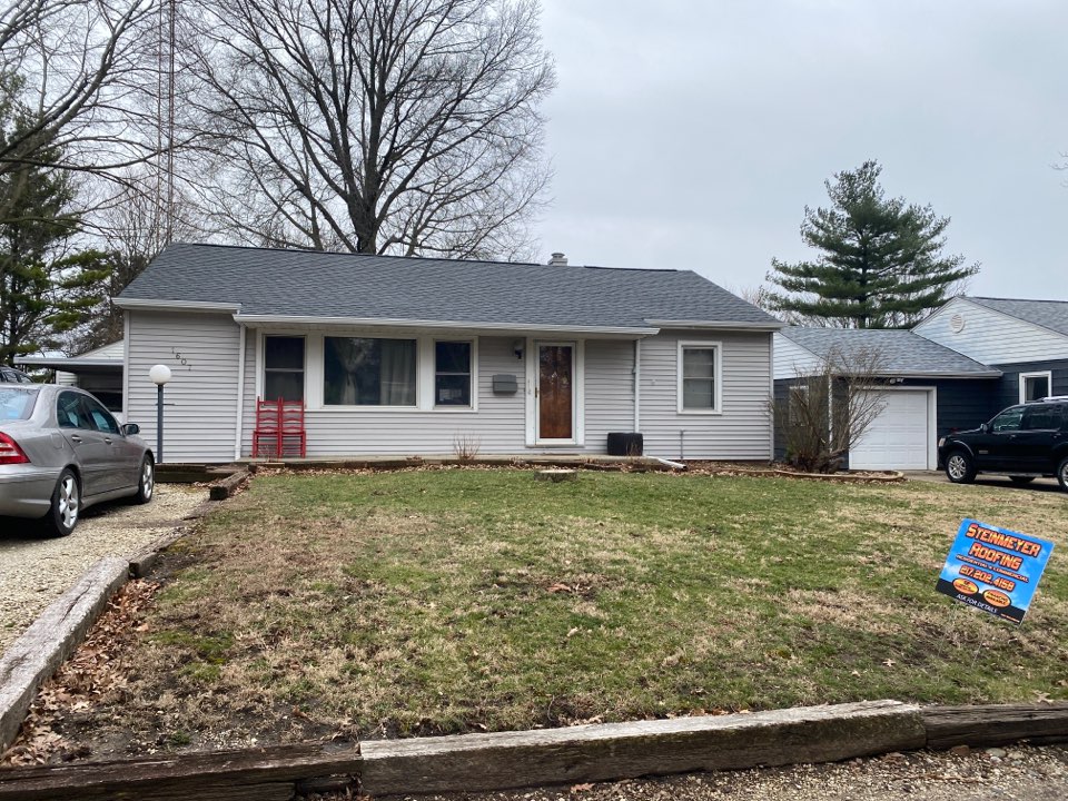 Champaign, IL - Another home done! This home owner needed a complete roof and gutter replacement so they gave us a call. We were able to complete this job no problem with new HDZ Pewter Gray shingles by GAF. The color goes great with the siding and the brand new gutters really make the house pop! Thanks again for choosing us! Champaign, IL - Another home done! This home owner needed a complete roof and gutter replacement so they gave us a call. We were able to complete this job no problem with new HDZ Pewter Gray shingles by GAF. The color goes great with the siding and the brand new gutters really make the house pop! Thanks again for choosing us!