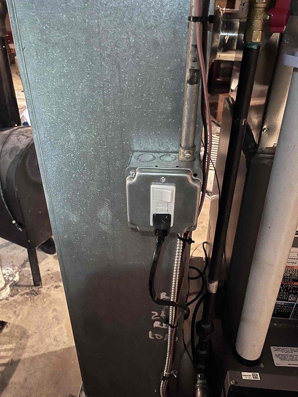 Successfully installed a complete HVAC system including a 70,000 BTU furnace and 2-ton AC unit with associated ductwork and electrical connections. System installation included humidifier integration and proper reconnection of all components according to manufacturer specifications. Final inspection confirmed proper operation of the entire system with all required safety measures in place.