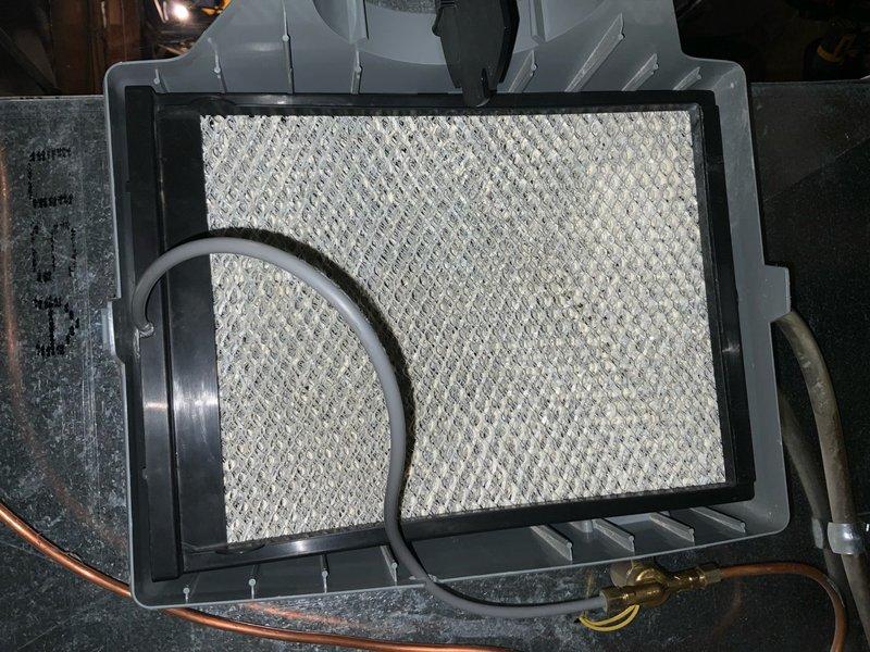 Performed routine maintenance on "club heat 8-12" system. Inspected air filter which showed clean condition with no visible dust accumulation. Examined furnace/air handler unit including condensate drain system and associated piping, all components operational with no issues noted.