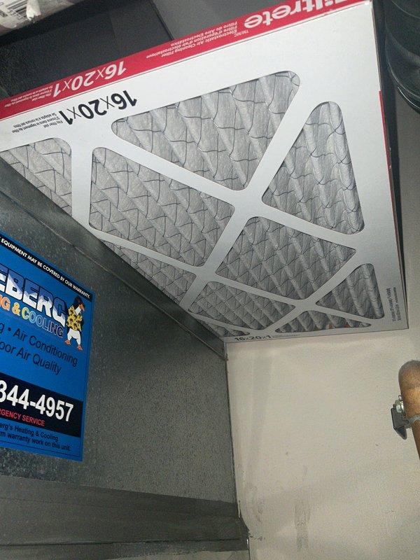 Completed HVAC maintenance agreement visit with focus on air handler and system inspection. Performed visual inspection of condenser fan motor assembly, confirming proper mechanical condition and component identification. Replaced 16x20x1 pleated air filter at return vent location. Unit 4-6 was unavailable for service until 5:30 PM as noted during scheduling. All accessible components inspected and found operating within normal parameters.