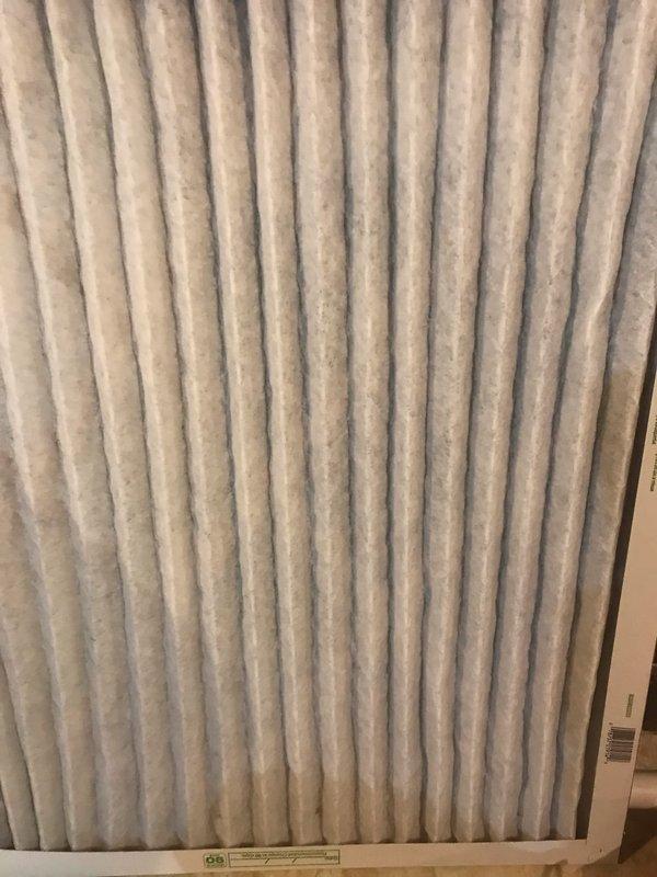 Completed routine maintenance agreement visit for Club AC8-12 service on air conditioning and heating system. Inspected and documented air filtration system, noting accumulated dust and debris in pleated filter media requiring attention. Accessed and examined HVAC control panel, verifying proper operation of heat off-delay circuit board and associated electrical components, connections, and control wiring.