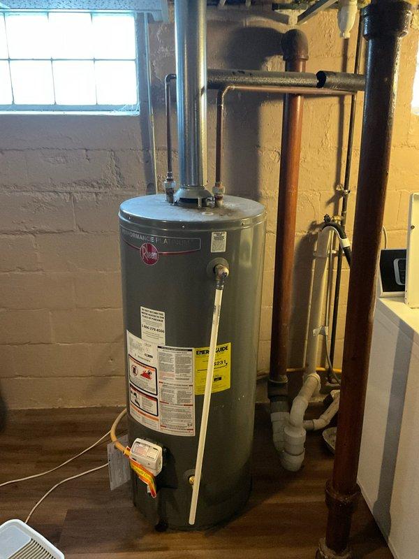 Conducted on-site assessment for tankless water heater installation to replace existing conventional tank-style unit in basement utility area. Evaluated current plumbing configuration, electrical service capacity at breaker panel, gas line accessibility, and venting requirements for proposed tankless system. Documented existing water heater specifications, pipe connections, and spatial constraints to determine optimal placement and necessary modifications for tankless unit installation. Provided comprehensive estimate for complete system upgrade including equipment, labor, and required code-compliant installations.