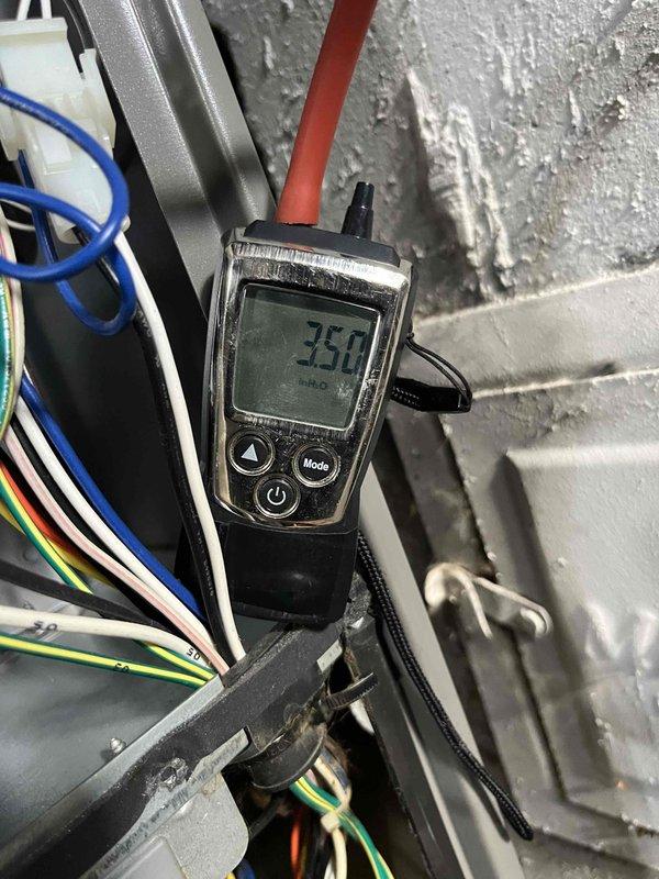 Responded to service call for recently installed furnace experiencing random shutdowns requiring breaker reset. Upon arrival, performed diagnostic testing and measured voltage at 250V, which exceeds the standard 240V residential supply and indicates an electrical supply issue causing the unit to trip on high voltage protection. Inspected internal wiring connections, blower motor assembly, and control board for any installation defects or loose connections. Verified all internal components and wiring were properly installed and secured. Identified that the incoming power supply voltage is outside acceptable operating parameters, causing the furnace safety controls to shut down the system to prevent component damage. Recommended contacting utility company to address elevated voltage supply to the residence before continued furnace operation.