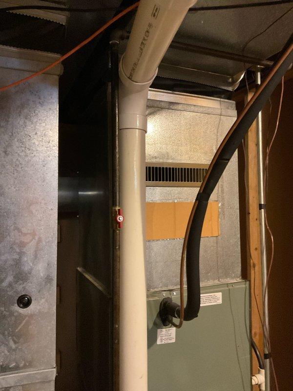 Completed comprehensive assessment of existing HVAC system including furnace and air handler unit for replacement estimate. Documented current equipment configuration, refrigerant line connections, electrical wiring, ductwork layout, and installation conditions in unfinished basement utility area. Generated replacement quote for customer review, with additional quote pending availability.