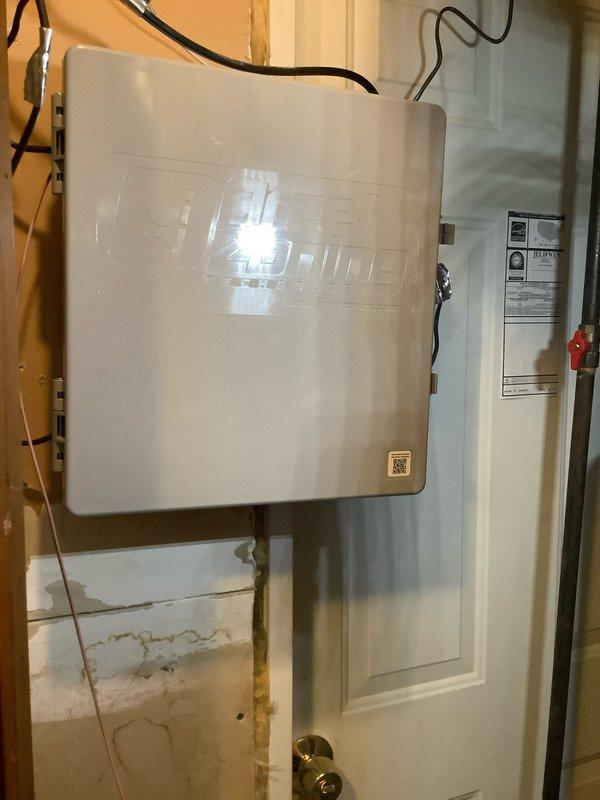 Responded to no heat call on HVAC system less than 10 years old covered under warranty. Diagnosed failed zone control board preventing proper operation of heating system. Replaced defective zone board with new unit, restored all wire connections to proper terminals, verified all zone indicators functioning correctly, and confirmed system returned to normal heating operation across all zones.