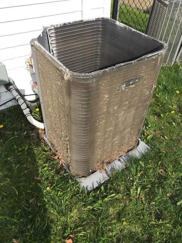 Completed annual air conditioning maintenance visit as part of prepaid membership agreement. Performed comprehensive AC tune-up on residential Lennox system, including inspection of outdoor condenser unit which showed signs of age and weathering with accumulated dirt and debris on exterior panels. Conducted standard maintenance procedures on indoor furnace and associated HVAC components, verified proper operation of all system controls, and documented equipment condition with photographs for service records.