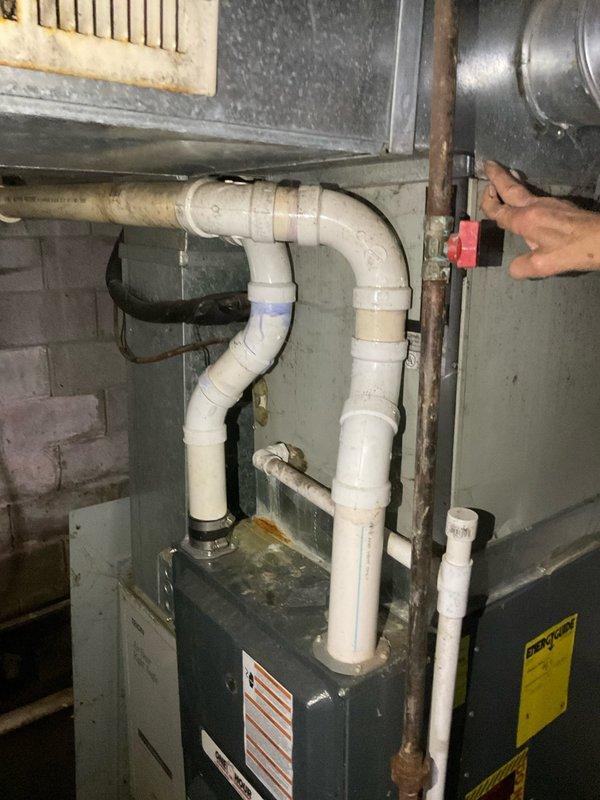 Completed on-site assessment for furnace replacement in residential basement. Evaluated existing heating unit, associated ductwork, PVC venting configuration, and electrical service panel to determine equipment specifications and installation requirements. Documented current HVAC system condition including furnace model, venting arrangement, and electrical capacity to prepare comprehensive replacement quote with financing options for customer consideration.
