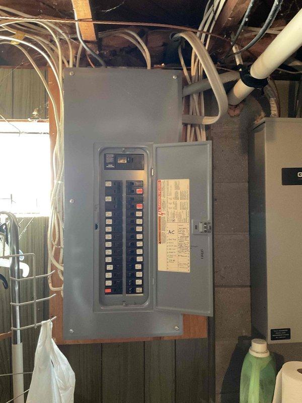 Completed on-site HVAC estimate for furnace replacement and full system replacement options at residential property. Assessed existing heating equipment, electrical panel capacity, and utility infrastructure including gas meter connections to provide multiple quote options for single component and complete system installations. Documented current equipment configuration and site conditions with detailed photography of outdoor utility area, generator placement, gas service, and interior electrical panel to support accurate equipment sizing and installation planning.