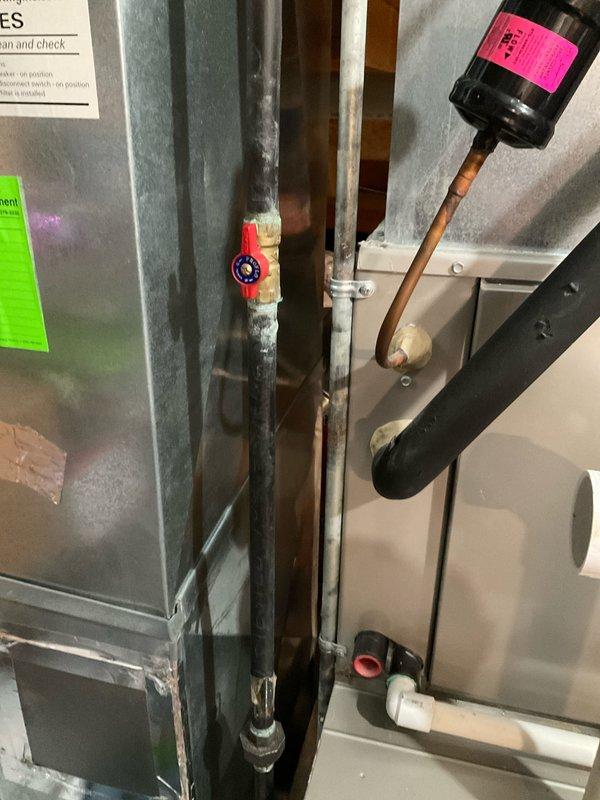 Responded to no heat call on Carrier furnace system. Upon inspection, found unit experiencing operational failure. Performed diagnostic evaluation of mechanical components, gas piping, and electrical connections. Verified manufacturer specifications on unit data plate (Model CNPVP4221LAAAAAA, Serial 2114X27951) and confirmed system is within 10-year service period. Completed necessary repairs to restore heating function and verified proper operation before departure.