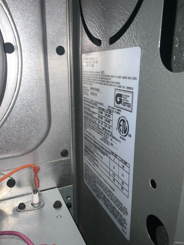 Completed routine maintenance inspection on residential HVAC furnace unit as part of Club AC8-12 agreement. Performed comprehensive system evaluation including visual inspection of all accessible components, blower motor assembly, electrical connections, and ductwork. Documented equipment specifications and current operating condition through photographic records for maintenance history files.