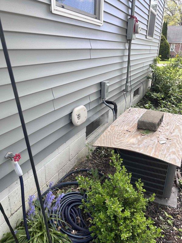 Completed warranty furnace replacement at residential property. Removed existing failed unit and installed new furnace system in basement mechanical room, including proper ductwork connections to existing green supply chase and integration with GeneralAire humidifier. Verified all gas line connections, condensate drainage via PVC piping, electrical wiring, and venting systems are properly installed and functioning to manufacturer specifications. System tested and operational.