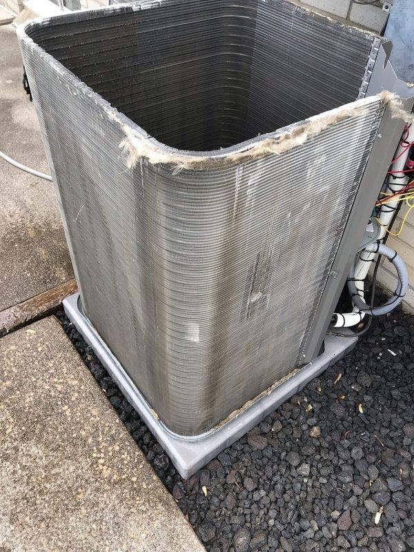 Completed Club AC8-12 preventive maintenance agreement visit on residential air conditioning system. Performed comprehensive inspection of outdoor condenser unit, verified proper operation of all mechanical components, and documented gas line connections and safety equipment in utility area. All equipment found operating within normal parameters with no immediate service needs identified.