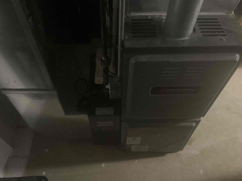 Conducted on-site evaluation for HVAC system relocation in basement utility area. Assessed existing furnace/air handler unit and associated ductwork configuration to determine requirements for relocating equipment to elevated position. Documented current installation including equipment placement, duct connections, and mechanical room layout. Prepared comprehensive estimate for single component replacement and repositioning work.