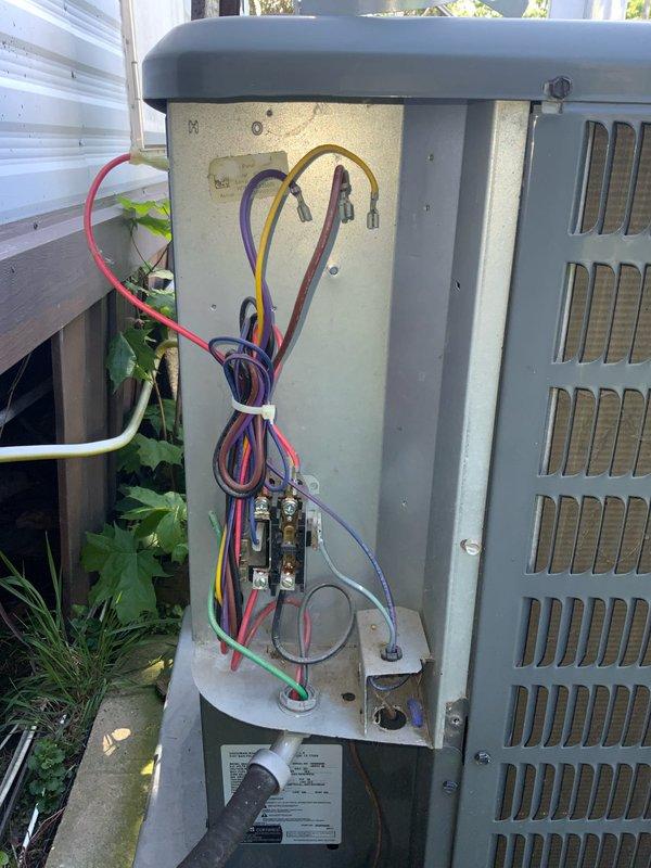 Responded to no cooling complaint on 2-year-old residential air conditioning system. Upon arrival, confirmed unit was running but delivering warm air to occupied space. Performed systematic diagnostic evaluation of outdoor condensing unit and indoor air handler components.

Inspected electrical connections at outdoor unit control panel and verified proper voltage supply to contactor and compressor circuit. All terminal connections were secure with no signs of overheating or deterioration. Checked refrigerant line set penetrations through equipment cabinet and confirmed proper insulation integrity on suction and liquid lines.

Conducted operational testing of system components including contactor pull-in, capacitor performance, and compressor amperage draw. Measured temperature differential across evaporator coil and outdoor coil. Evaluated refrigerant pressures on both high and low sides of system to determine proper charge level and system operation.

Upon completion of diagnostics, i