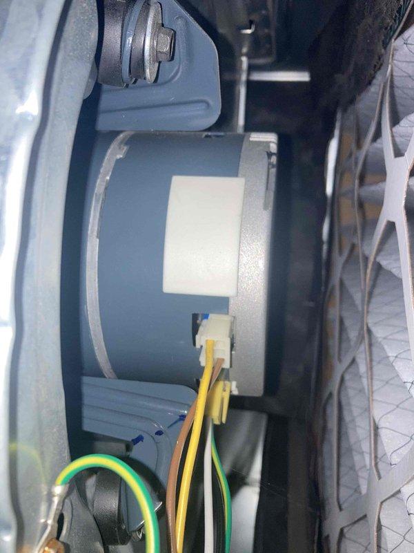 Completed scheduled preventative maintenance agreement visit for club AC unit 8-12. Performed comprehensive system inspection including electrical disconnect box verification, blower motor assembly examination, and operational safety checks. Documented equipment conditions with photographic evidence showing proper electrical connections, motor mounting integrity, and component accessibility. All electrical wiring connections including ground wires confirmed secure and properly terminated. Blower motor operating within normal parameters with no signs of excessive wear or mechanical issues. Unit operational and ready for continued service.