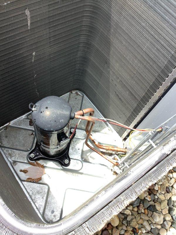 Completed scheduled preventive maintenance inspection on residential air conditioning system under Club AC12-4 agreement. Performed comprehensive visual assessment of outdoor condenser unit, confirming proper installation clearances, clean condenser coil fins, and secure mounting on composite pad. Inspected compressor assembly, refrigerant line connections, and condensate management components, noting normal operational wear consistent with system age but no immediate service requirements identified.