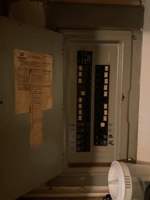 Conducted on-site assessment for HVAC system replacement estimate. Documented existing electrical panel configuration and circuit breaker layout to verify compatibility with proposed equipment installation. Recorded furnace model and serial number information from equipment nameplate for accurate replacement specifications and sizing calculations.