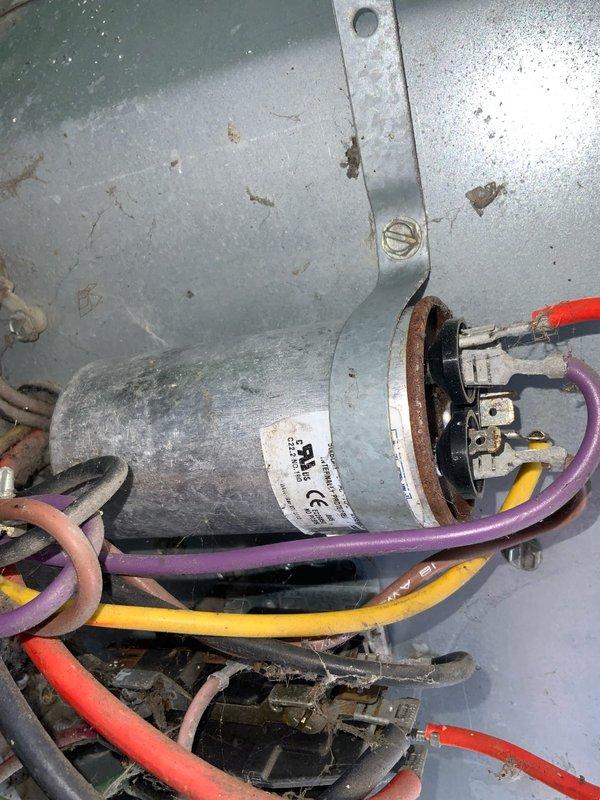Responded to no cooling complaint on air conditioning system less than 10 years old. Upon inspection, found system low on refrigerant charge. Performed refrigerant recharge per manufacturer specifications to restore proper cooling operation and system functionality.