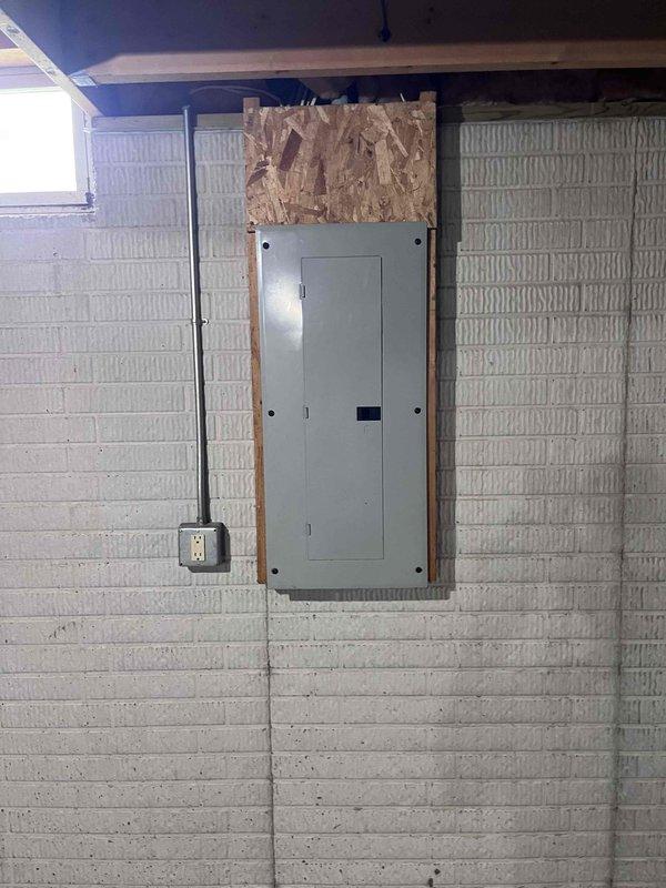 Completed full HVAC system installation including a 90,000 BTU furnace, 4-ton air conditioning unit with rear discharge configuration, and whole-home humidifier. Installed new dedicated electrical circuit with conduit and panel connections to support the equipment, mounted smart thermostat with wireless connectivity, and verified all mechanical and electrical components are functioning properly per manufacturer specifications.