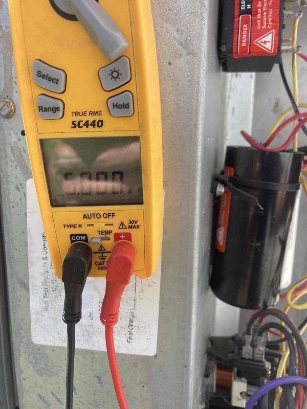 Completed club maintenance agreement visit for air conditioning system and water heater. Performed electrical diagnostics using digital multimeter to verify proper amperage draw and voltage readings on AC system components. Inspected and tested capacitor connections and verified all electrical connections on control panel were secure and functioning within manufacturer specifications.