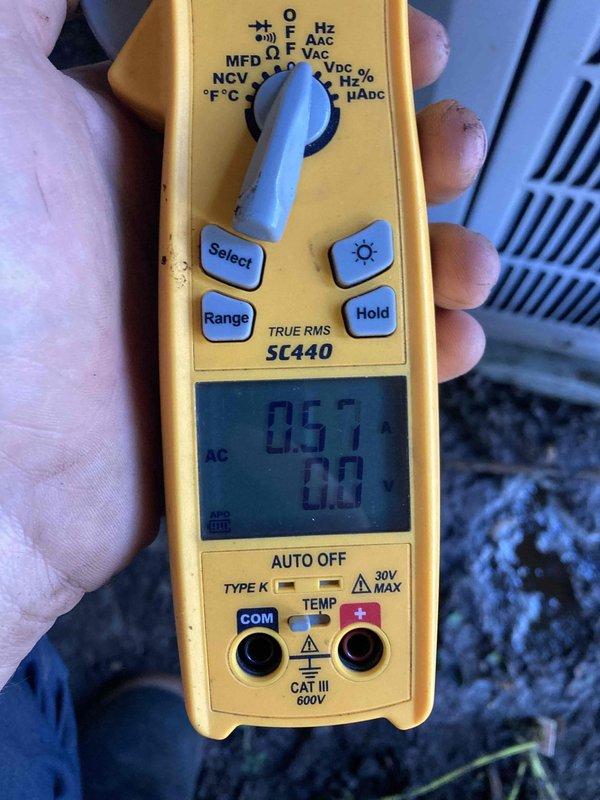 Completed comprehensive AC maintenance tune-up as part of prepaid membership agreement. Performed full system inspection of outdoor condenser unit, including electrical diagnostics with clamp meter showing normal amperage readings, visual assessment of coil condition revealing moderate dirt and debris accumulation on condenser fins, and verification of all mechanical components. No operational issues identified; system functioning within normal parameters at time of service.