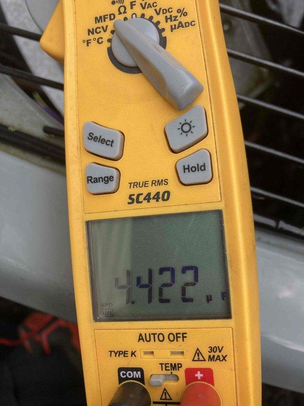 Completed routine preventative maintenance inspection under CLUB AC 10-2 agreement. Performed system diagnostics and electrical measurements, recording amperage draw of 0.54A and verifying proper voltage levels across the air conditioning unit. All electrical parameters measured within manufacturer specifications, confirming optimal system performance and operational efficiency.