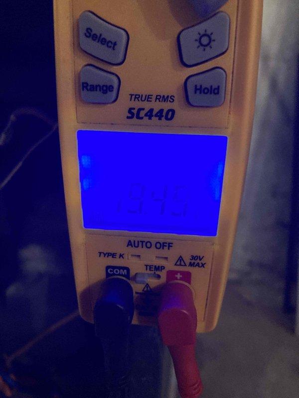 Completed routine maintenance inspection under Club AC12-4 agreement. Performed electrical system diagnostics using TRUE RMS multimeter to verify proper voltage and amperage at main electrical connections. Inspected terminal block connections, confirmed all wire terminations secure, and documented existing electrical installation condition with photographic records for service history.