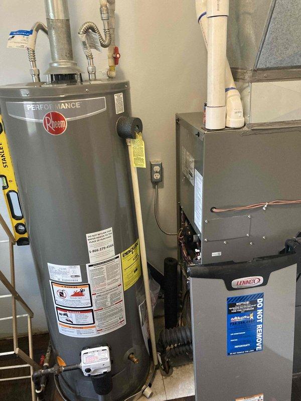 Completed annual AC maintenance tune-up on residential split system with outdoor condenser unit and Lennox furnace with air handler. Performed comprehensive inspection of all components, checked refrigerant levels, cleaned condenser coils, verified electrical connections, and tested system operation to ensure optimal performance for the cooling season.