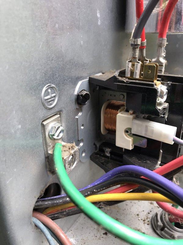 Responded to no cooling call with outdoor fan not operating. Upon inspection, diagnosed failed contactor preventing compressor and condenser fan operation. Measured voltage at contactor coil using digital multimeter, confirmed coil energizing but contacts not closing. Replaced defective contactor, verified proper voltage at all terminals, and tested system operation. Unit restored to normal cooling function with compressor and outdoor fan running properly.