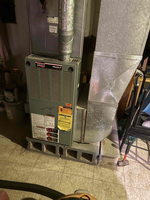 Responded to no-cool complaint on 19-year-old residential air conditioning system. Upon arrival, confirmed unit was running but producing only warm air with no refrigerant circulation. Performed diagnostic evaluation of the aged Ruud HVAC system and determined that due to the system's age and condition, immediate repair was not cost-effective. Provided customer with options for system replacement versus repair, explaining that parts availability and efficiency concerns on equipment of this vintage typically warrant full system replacement. Customer opted to proceed with call-out service only at this time to assess their options before committing to further work.
