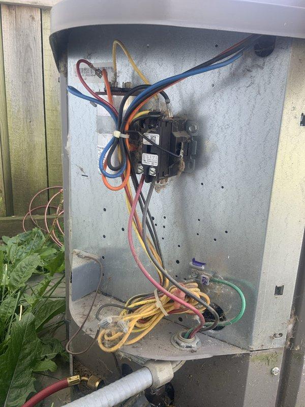 Completed club membership agreement visit for AC maintenance. Replaced capacitor on outdoor condensing unit and installed new air filters per customer request. Inspected gas furnace model M1M6 056A BW and verified proper operation. Tested contactor operation and confirmed all electrical connections secure on outdoor unit.