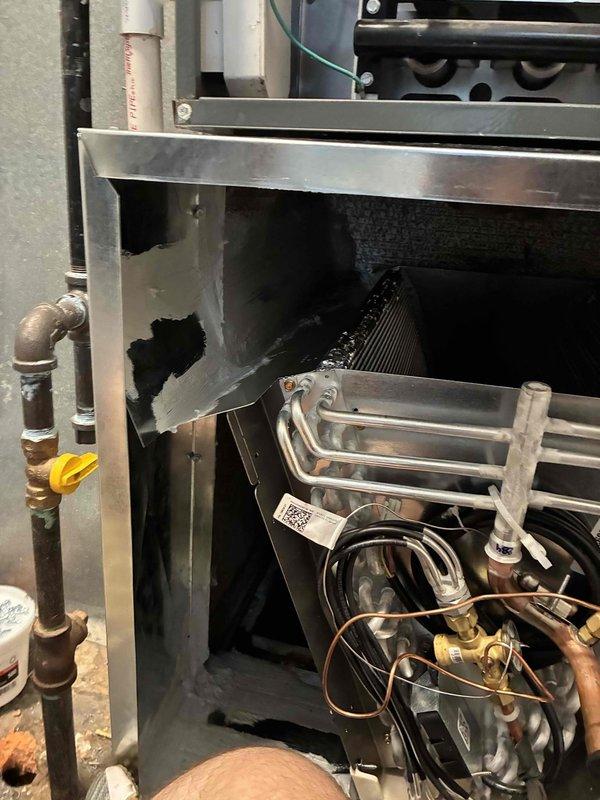 Successfully completed installation of a 3-ton air conditioning system with matching evaporator coil in rear-discharge configuration. Performed all mechanical and electrical connections, including refrigerant line installation with proper brazing techniques, reconnection of existing ductwork, and final system startup to verify proper operation.