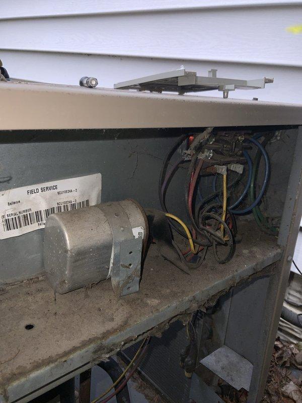 Responded to no-cooling call and found AC system completely off with no power to outdoor unit. Inspected electrical disconnect box and discovered blown fuses preventing system operation. Replaced failed cartridge fuses and restored power to condensing unit. Verified proper voltage supply, confirmed blower motor operation, and tested system startup sequence. Unit returned to normal cooling operation with all components functioning properly.
