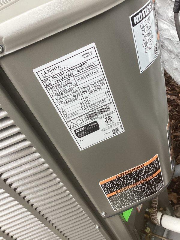 # HVAC Service Report

Responded to no cooling complaint on Lennox model LENZORA026 outdoor condensing unit. Upon arrival, performed system diagnostics and visual inspection of electrical components. Found failed contactor preventing compressor operation. Replaced defective contactor relay with new unit, reconnected all electrical connections, and verified proper wire routing. Tested system operation, confirmed compressor engagement, and verified unit cycling properly. System restored to normal cooling operation.