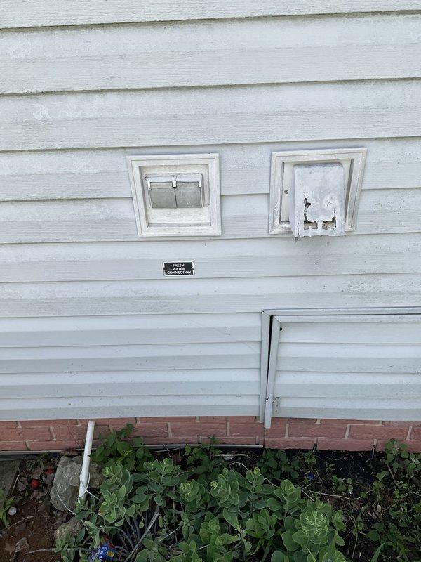 Conducted on-site assessment of mobile home HVAC system for replacement estimate. Documented existing equipment condition, including deteriorated copper mesh filter media with significant damage and compromised structural integrity requiring replacement. Inspected exterior utility access panels and electrical connections at building exterior, photographed system components and access points for estimate preparation. Provided comprehensive single component replacement quote for customer consideration.