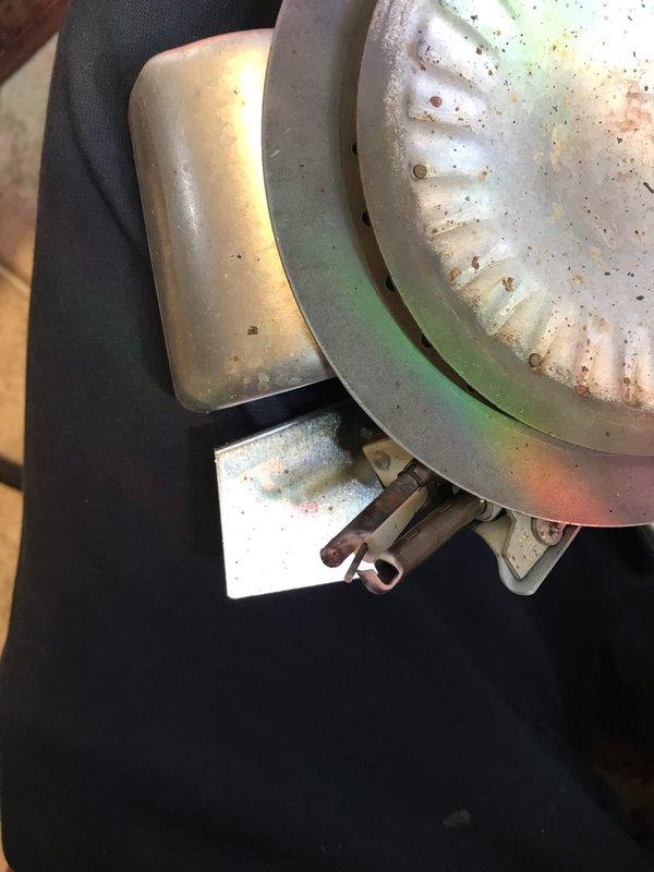 Responded to service call for water heater with pilot light that would not remain lit. Upon inspection, found the thermocouple assembly showed signs of significant wear, oxidation, and debris accumulation affecting proper flame sensing. Cleaned and tested the pilot assembly and burner components, which exhibited corrosion and required replacement to restore safe and reliable operation.