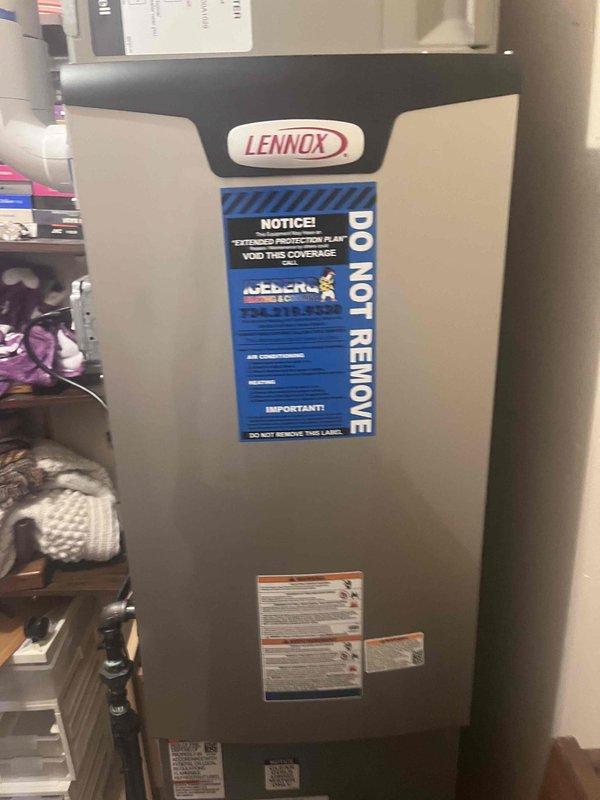 Responded to callback for AC unit running continuously without cycling off. Inspected Lennox HVAC system and verified proper operation of thermostat communication and control board functionality. Unit cycling normally at time of inspection with no faults detected.