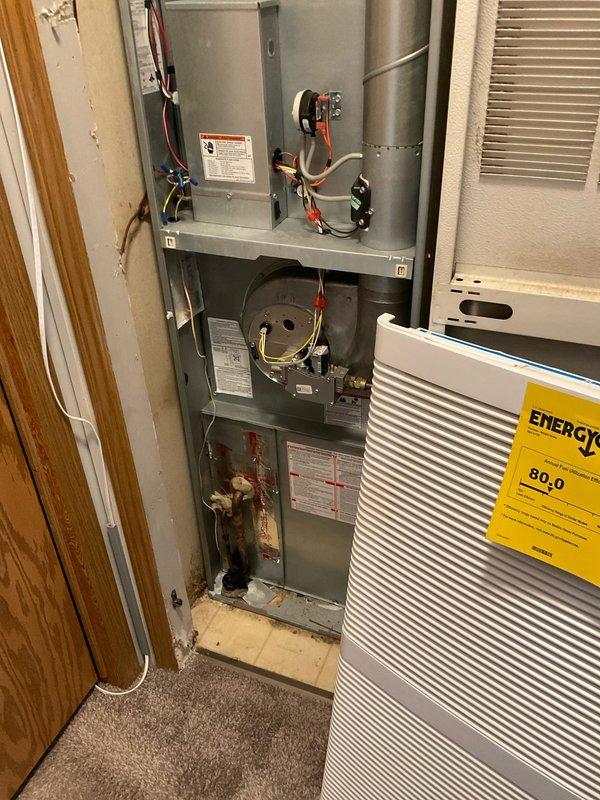 Provided comprehensive replacement estimate for 20-year-old residential air conditioning system that is no longer operational. Evaluated existing outdoor condenser unit and indoor air handler with deteriorating electrical components, documenting current equipment condition and discussing complete system replacement options with appropriate tonnage and efficiency ratings to meet the home's cooling requirements.