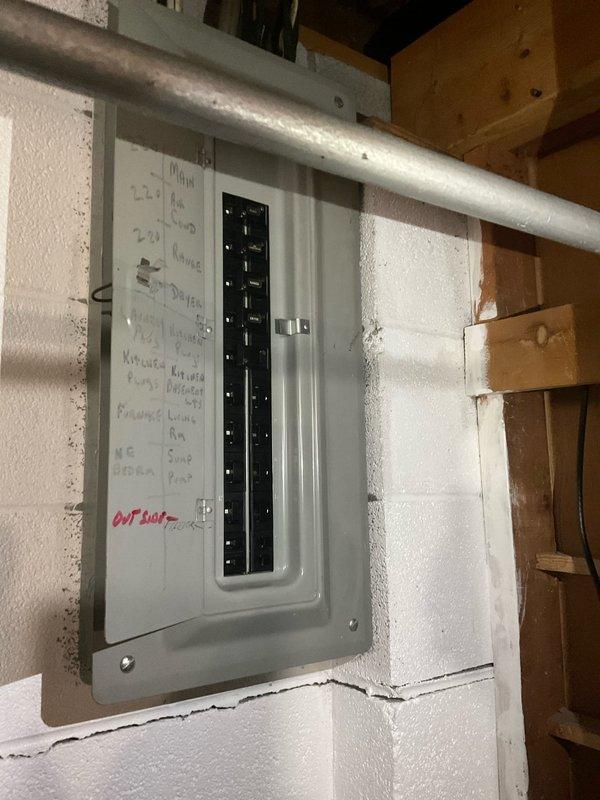 Conducted on-site evaluation for new whole home generator installation at residential property. Assessed existing electrical service panel capacity and circuit configuration, documented current breaker layout, and evaluated exterior placement options for generator unit considering available space in side yard area near existing HVAC equipment. Provided comprehensive estimate for complete generator system installation including automatic transfer switch, electrical connections, and necessary permits.