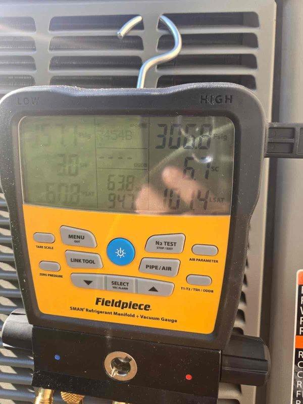 Completed full HVAC system installation including new Lennox furnace unit with proper venting and drainage connections. Performed system startup, refrigerant charging, and pressure testing using digital manifold gauge to verify proper operation and system parameters within manufacturer specifications.