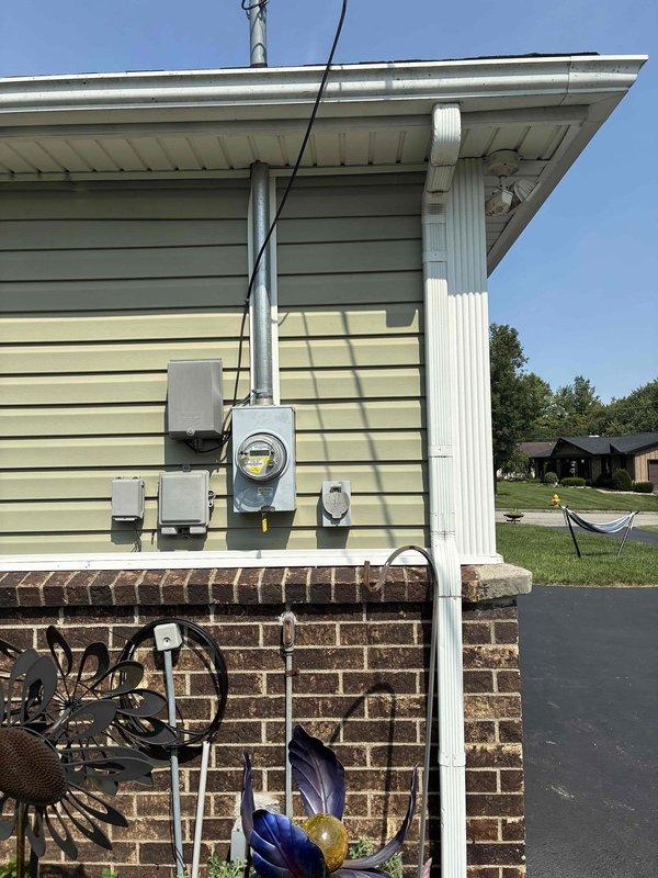 Provided comprehensive estimate for complete HVAC system replacement at residential property where existing 4-6 year old air conditioning and furnace units were non-operational. Assessed current equipment location in utility closet alongside water heater, evaluated existing ductwork configuration, and documented exterior electrical service and meter placement for new equipment installation planning.