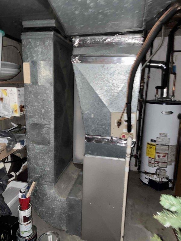 Conducted estimate for complete air conditioning system replacement. Existing outdoor AC unit is approximately 30 years old and nearing end of serviceable life. Assessed current HVAC installation including indoor air handler located in mechanical room with existing ductwork and electrical panel configuration to determine replacement specifications and installation requirements.
