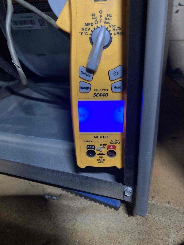 Completed scheduled cooling system tune-up and preventive maintenance on properly functioning HVAC unit. Performed comprehensive system diagnostics using digital multimeter to verify proper voltage readings at 24.55V, confirming control circuit integrity. Conducted standard maintenance inspection of all system components, connections, and wiring to ensure optimal performance heading into cooling season.