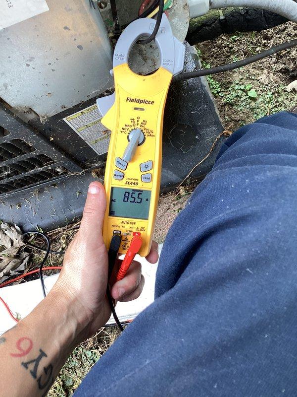 Completed comprehensive AC tune-up as part of prepaid maintenance agreement with no issues reported by customer. Performed full system inspection of outdoor condenser unit and indoor air handler, checked electrical connections and measured operating amperage at 8.55 amps, verified refrigerant lines and insulation integrity, tested system performance and safety controls. All components operating within normal parameters; system ready for cooling season.
