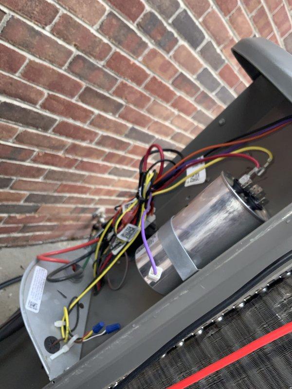 Completed prepaid annual AC tune-up maintenance on residential outdoor condensing unit as part of membership benefit. Performed standard inspection of electrical components including capacitor, wiring connections, and contactors—all found in proper working condition. Inspected condenser coils which showed moderate accumulation of dust and debris between fins; cleaned coils to restore optimal airflow and heat transfer efficiency. Verified refrigerant lines, confirmed secure electrical connections, and documented system operation. Unit operational with no issues identified.