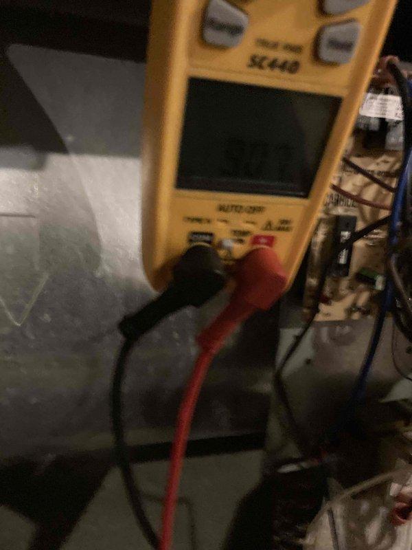 Completed prepaid air conditioner tune-up maintenance on residential cooling system. Performed comprehensive diagnostic testing using digital multimeter to verify electrical readings and system performance. Inspected indoor air handler components, including blower motor assembly, control board wiring, and all electrical connections. Verified proper voltage and amperage at contactor terminals and traced wire routing through control panel. Examined all wire connections for proper termination and secure mounting. All electrical components tested within normal operating parameters. System operational with no deficiencies noted at time of service.