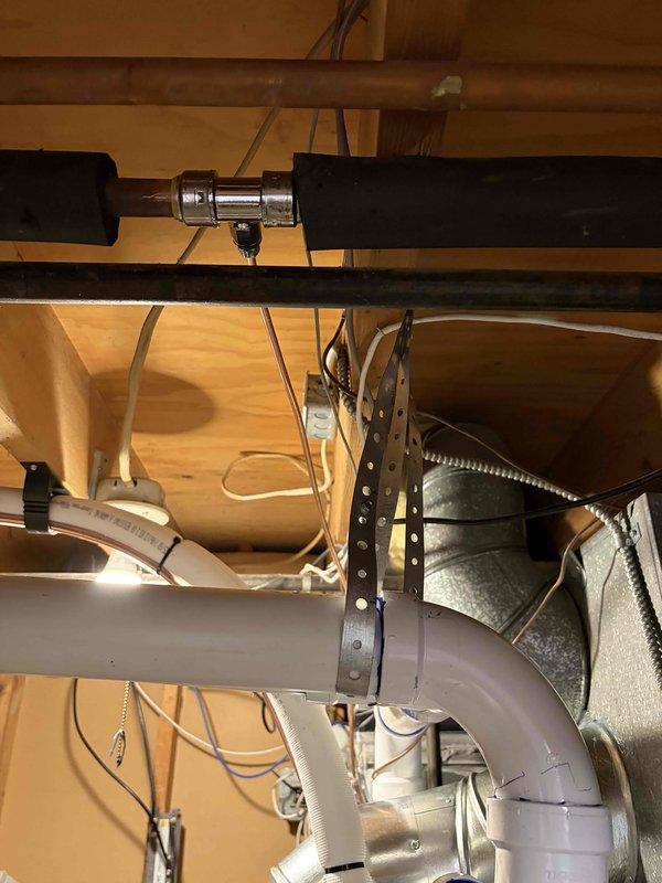 Completed full HVAC system installation including 70,000 BTU gas furnace, 3-ton air conditioning unit, and whole-home humidifier. Installed all mechanical and electrical components with proper ductwork transitions, PVC condensate drainage, refrigerant line sets, and electrical disconnects. System tested and operational, meeting all code requirements for residential comfort conditioning.