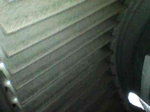 Completed scheduled maintenance agreement visit for club AC system serving units 8-12. Performed visual inspection of air handling equipment including evaporator coil assembly and ductwork plenum. Documented system conditions with photographs showing coil configuration and internal duct components. All accessible components inspected and found operating within normal parameters.