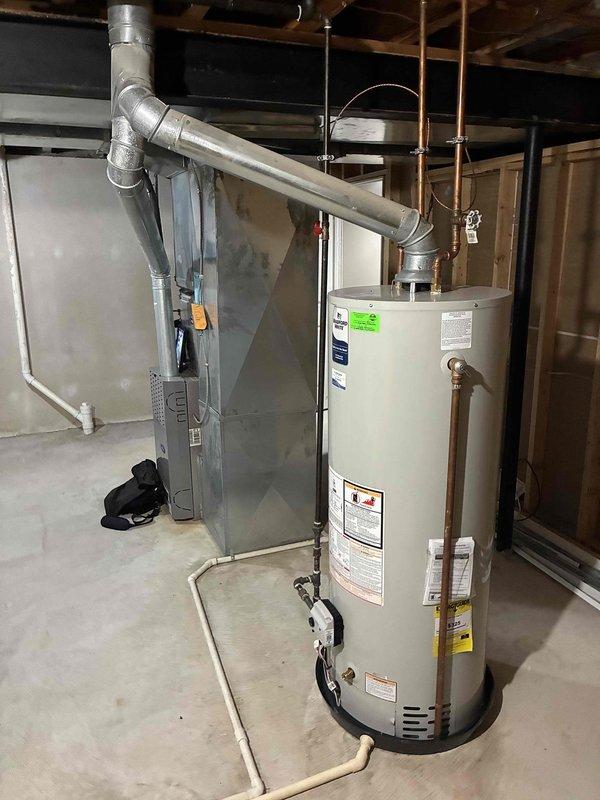 Completed estimate for air conditioning system replacement at property with 26-year-old existing equipment located in basement utility area. Assessed current HVAC system including furnace/air handler unit with associated ductwork, reviewed thermostat location and existing infrastructure including copper piping and electrical connections. Provided comprehensive replacement options for aging AC system to ensure optimal cooling performance and energy efficiency.